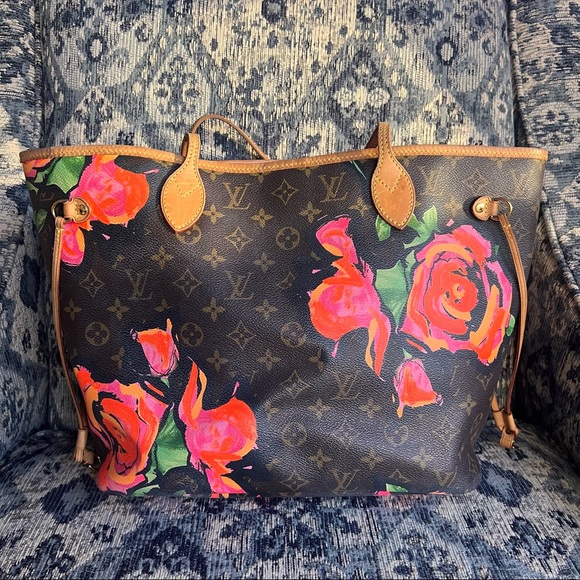 Louis Vuitton Roses Neverfull MM - Picture 2 of 16